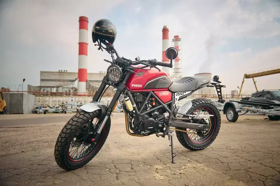 Мотоцикл Fuego Scrambler 250 LUX (174MN) Красный