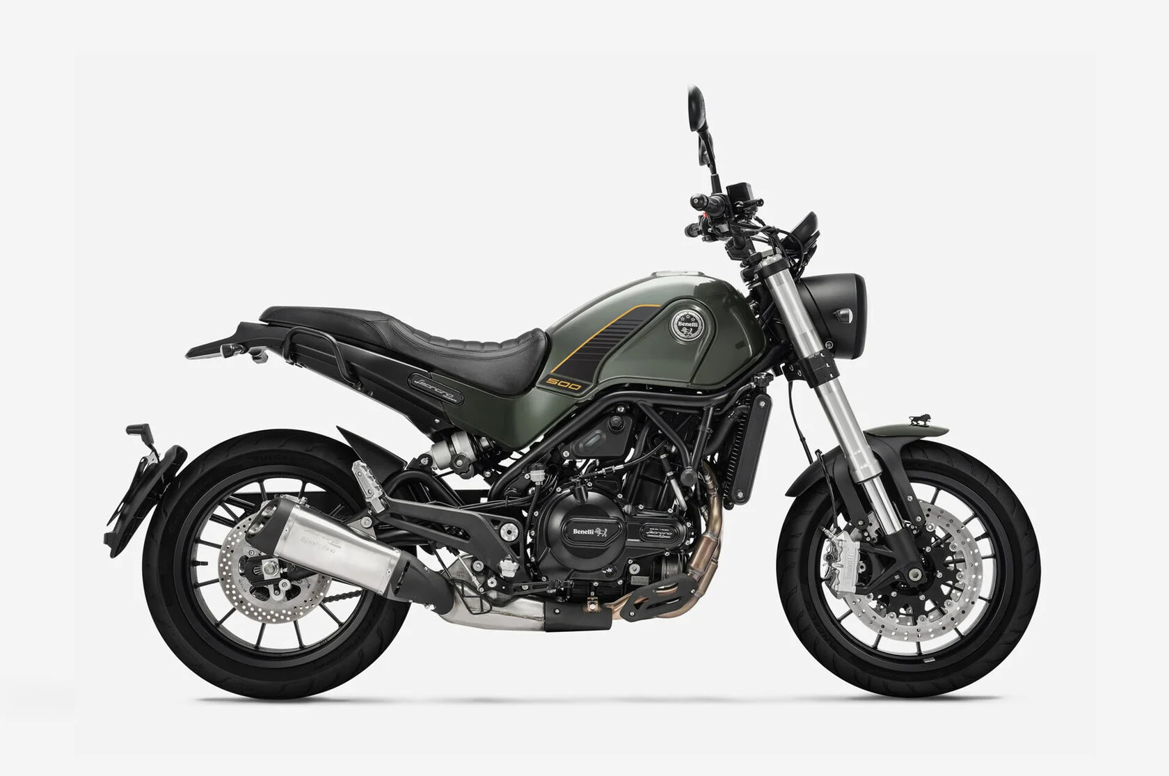 Мотоцикл Benelli Leoncino 500 Зеленый глянцевый