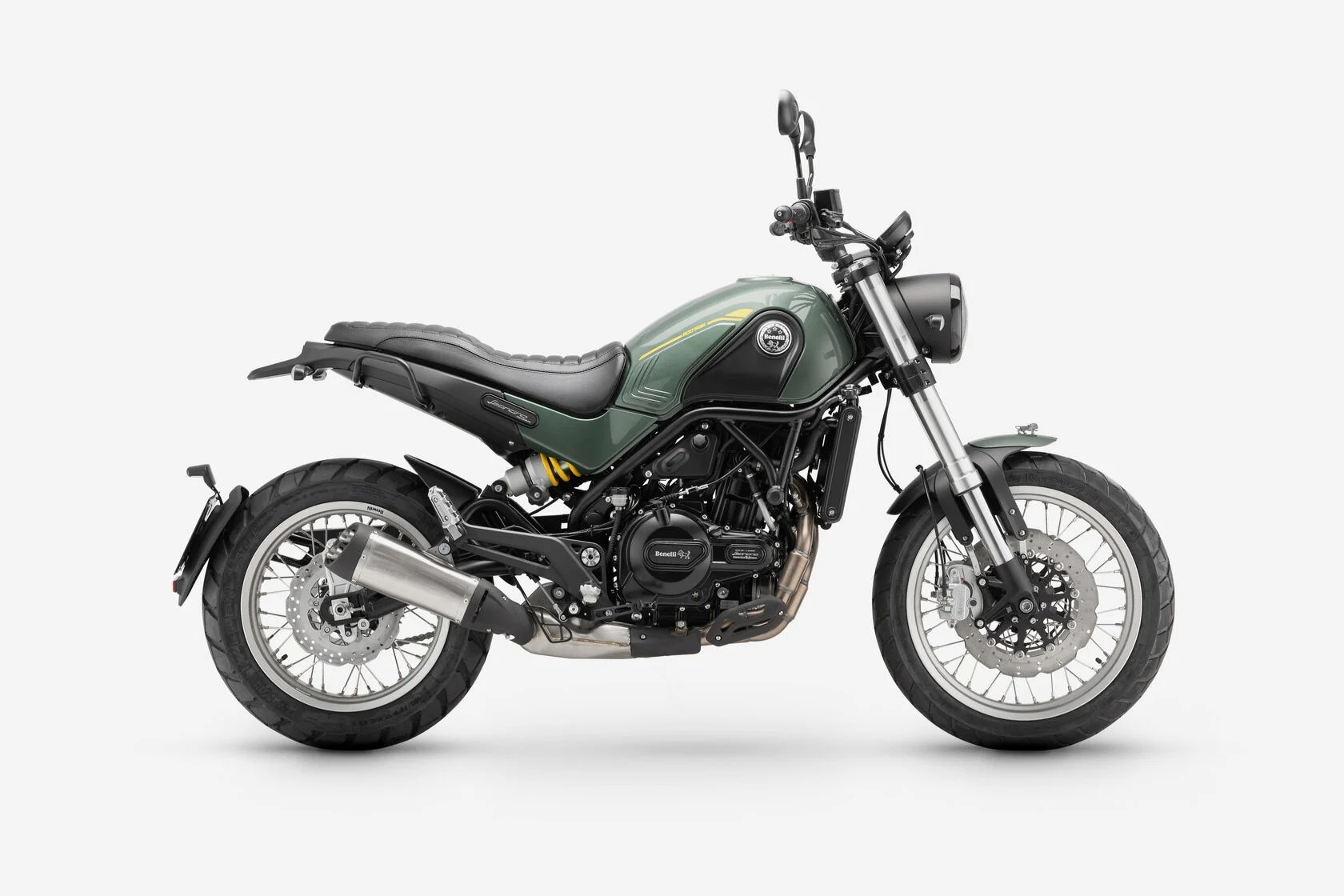Мотоцикл Benelli Leoncino 500 TRAIL зеленый глянцевый
