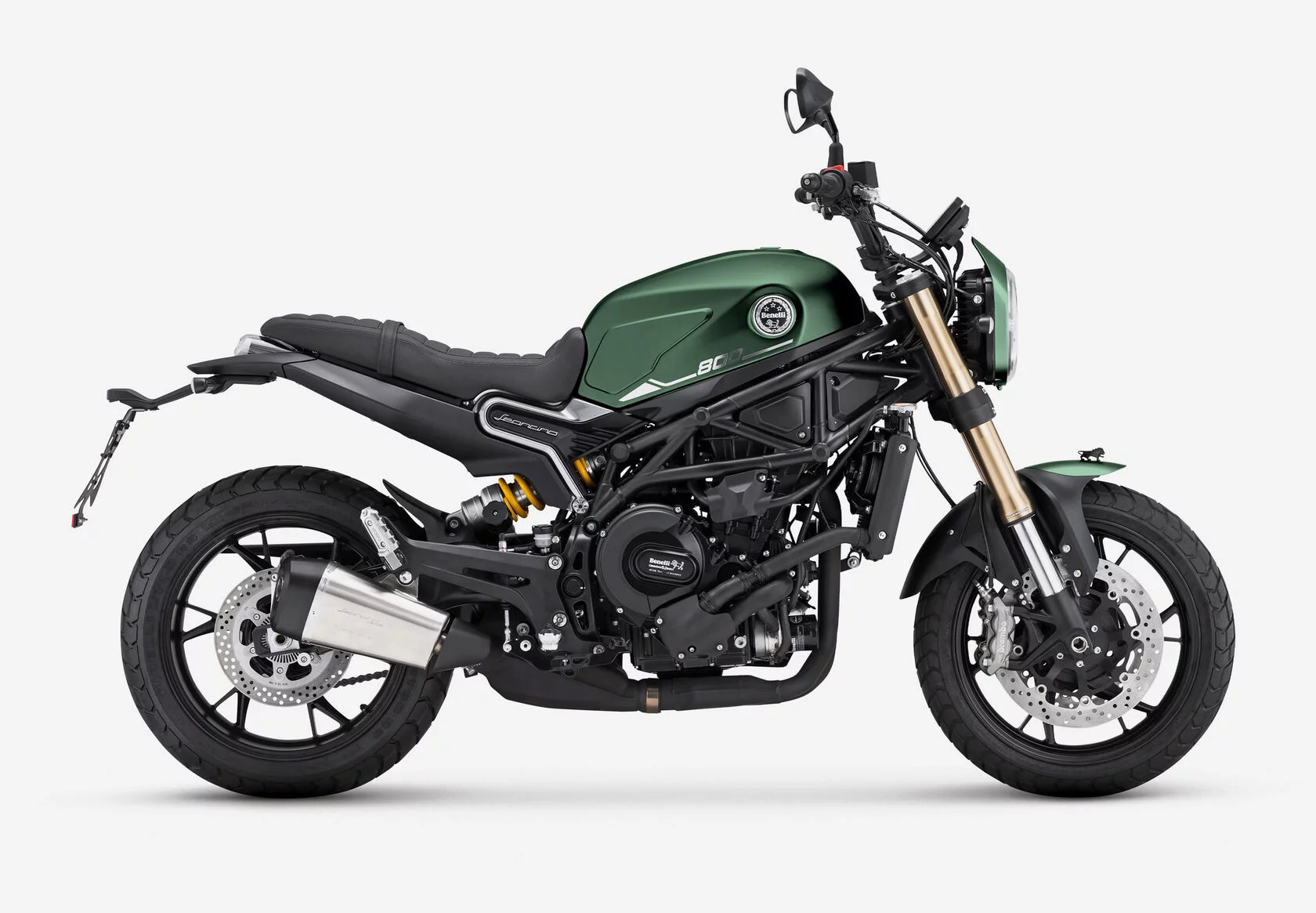 Мотоцикл Benelli Leoncino 800 зеленый