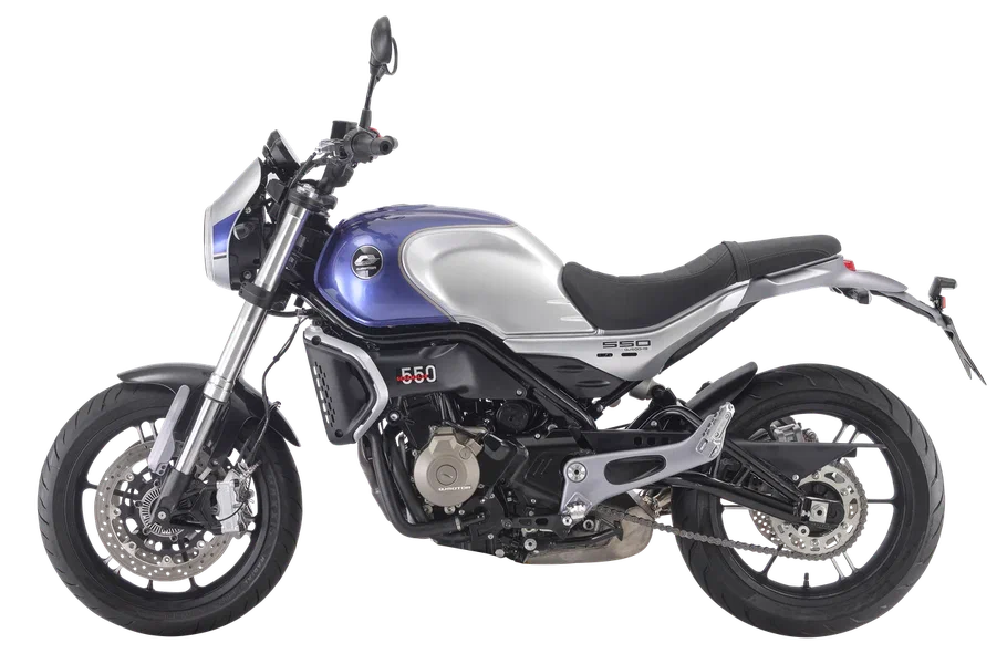 Мотоцикл QJMOTOR SRV 550 синий