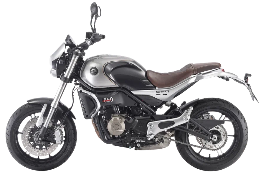 Мотоцикл QJMOTOR SRV 550 серебристый 