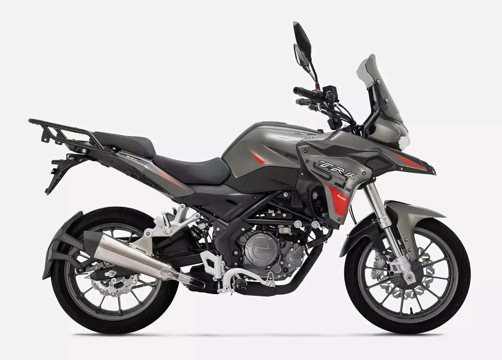 Мотоцикл Benelli TRK 251 серый глянцевый