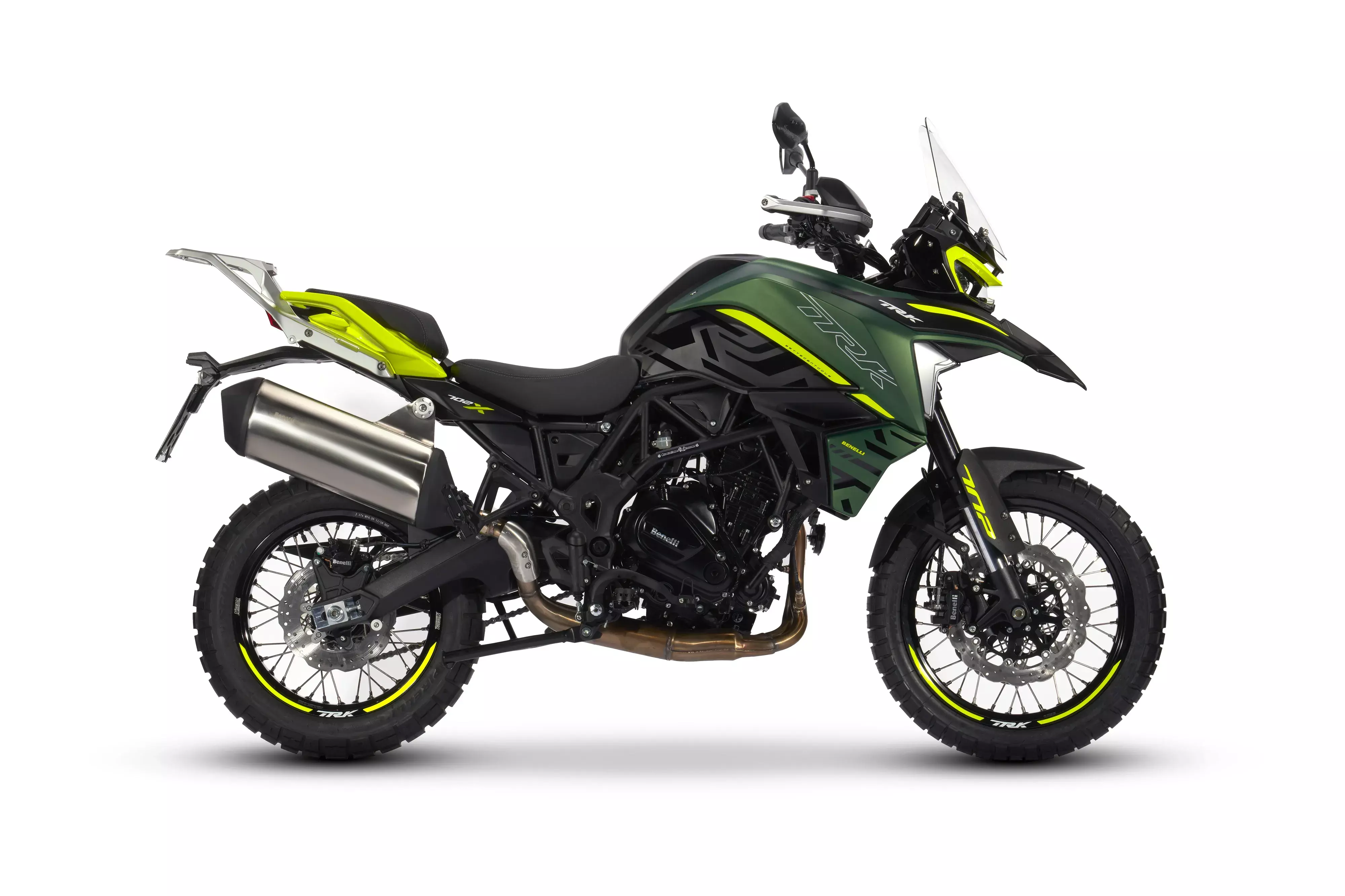 Мотоцикл Benelli TRK 702X зеленый матовый
