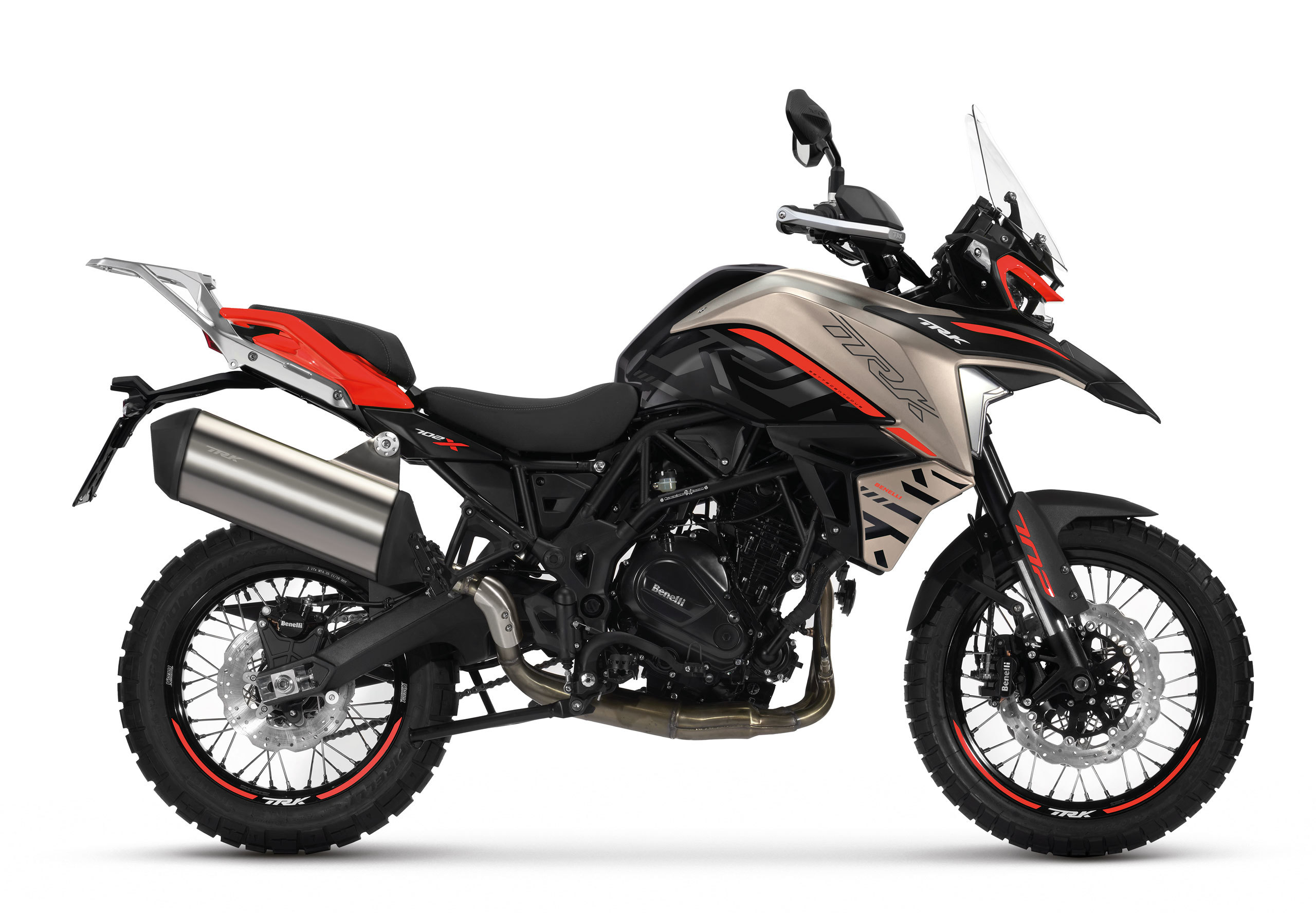 Мотоцикл Benelli TRK 702X золотой матовый